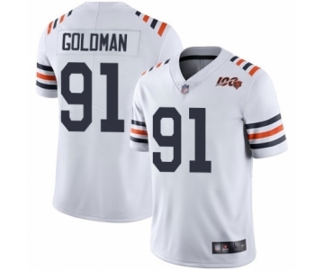 Youth Chicago Bears #91 Eddie Goldman White 100th Season Limited Football Jersey