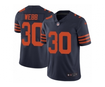 Youth Nike Chicago Bears #30 B.W. Webb Vapor Untouchable Limited Navy Blue 1940s Throwback Alternate NFL Jersey