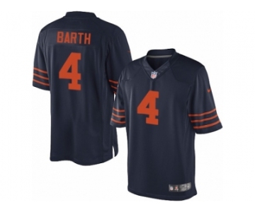 Youth Nike Chicago Bears #4 Connor Barth Limited Navy Blue 1940s Throwback Alternate NFL Jersey