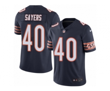 Youth Nike Chicago Bears #40 Gale Sayers Limited Navy Blue Rush NFL Jersey