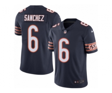 Youth Nike Chicago Bears #6 Mark Sanchez Limited Navy Blue Rush NFL Jersey