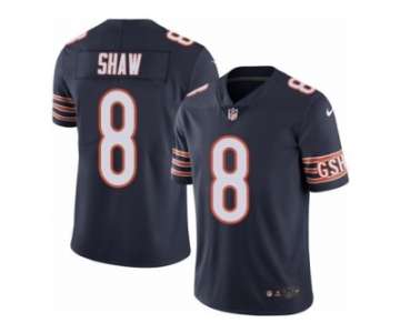 Youth Nike Chicago Bears #8 Connor Shaw Limited Navy Blue Rush NFL Jersey