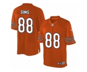 Youth Nike Chicago Bears #88 Dion Sims Limited Orange Alternate NFL Jersey