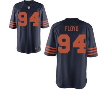 Youth Nike Chicago Bears #94 Leonard Floyd Navy Blue Throwback Alternate NFL Jersey