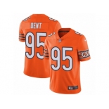 Youth Nike Chicago Bears #95 Richard Dent Vapor Untouchable Limited Orange Rush NFL Jersey