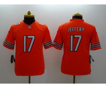 nike youth nfl jerseys chicago bears #17 jeffery orange[nike limited]