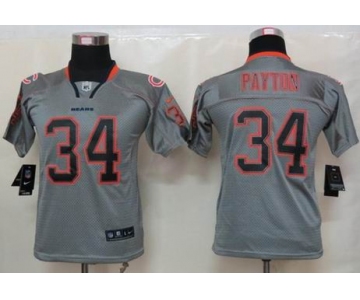 nike youth nfl jerseys chicago bears #34 payton grey[nike lights out]