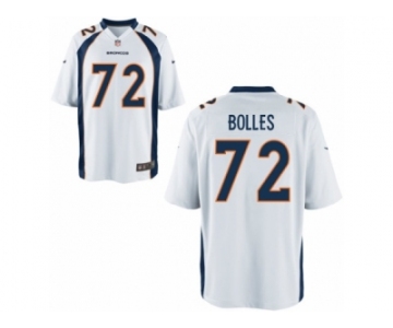Men's Denver Broncos #72 Garett Bolles Nike White 2017 Draft Pick Game Jersey
