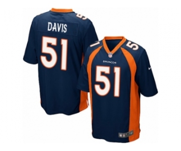 Men's Nike Denver Broncos #51 Todd Davis Game Navy Blue Alternate NFL Jersey