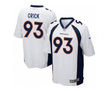 Men's Nike Denver Broncos #93 Jared Crick Game White NFL Jersey