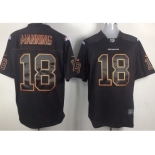 nike nfl jerseys denver broncos #18 manning black[game]