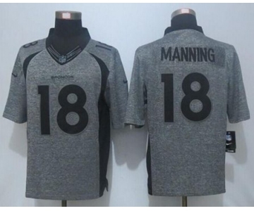 nike nfl jerseys denver broncos #18 peyton manning gray[game]
