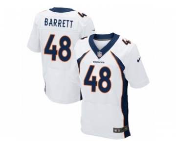 Men Nike Denver Broncos #48 Shaquil Barrett Elite White NFL Jersey