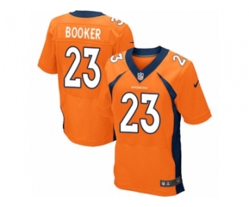 Men's Nike Denver Broncos #23 Devontae Booker Elite Orange Team Color NFL Jersey