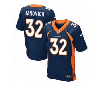 Men's Nike Denver Broncos #32 Andy Janovich Elite Navy Blue Alternate NFL Jersey