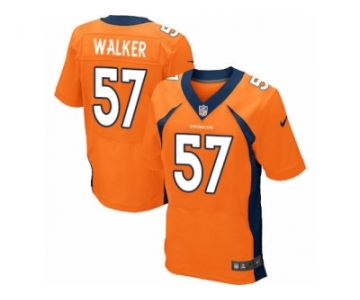 Men's Nike Denver Broncos #57 Demarcus Walker Elite Orange Team Color NFL Jersey