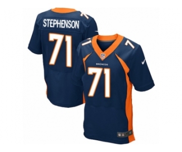 Men's Nike Denver Broncos #71 Donald Stephenson Elite Navy Blue Alternate NFL Jersey