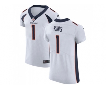 Nike Denver Broncos #1 Marquette King White Men Stitched NFL Vapor Untouchable Elite Jersey