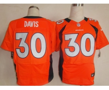 nike nfl jerseys denver broncos #30 davis orange[Elite]