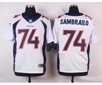 nike nfl jerseys denver broncos #74 sambrailo white[new Elite]