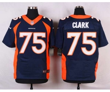 nike nfl jerseys denver broncos #75 clark blue[new Elite]