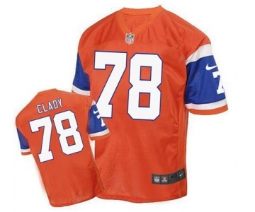nike nfl jerseys denver broncos #78 clady orange[2016 Elite]