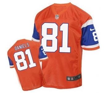 nike nfl jerseys denver broncos #81 daniels orange[2016 Elite]