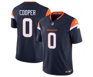 Men's Denver Broncos #0 Jonathon Cooper Navy F.U.S.E. Vapor Limited Football Stitched Jersey