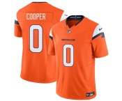 Men's Denver Broncos #0 Jonathon Cooper Orange 2025 F.U.S.E. Vapor Limited Football Stitched Jersey