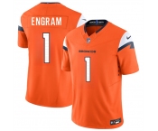 Men's Denver Broncos #1 Evan Engram Orange 2025 F.U.S.E. Vapor Limited Football Stitched Jersey