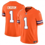 Men's Denver Broncos #1 Evan Engram Orange F.U.S.E. Mile High Collection 1977 Throwback Vapor Limited Football Stitched Jersey