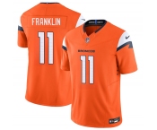 Men's Denver Broncos #11 Troy Franklin Orange 2025 F.U.S.E. Vapor Limited Football Stitched Jersey