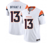 Men's Denver Broncos #13 Pat Bryant II White 2025 Draft F.U.S.E. Vapor Limited Football Stitched Jersey