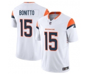 Men's Denver Broncos #15 Nik Bonitto White F.U.S.E. Vapor Limited Football Stitched Jersey