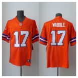 Men's Denver Broncos #17 Jaylen Waddle Orange 2026 F.U.S.E. Mile High Collection 1977 Throwback Vapor Limited Football Stitched Jersey Men's Denver Broncos #17 Jaylen Waddle Orange 2026 F.U.S.E. Mile High Collection 1977 Throwback Vapor Limited Football Stitched Jersey