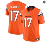 Men's Denver Broncos #17 Jaylen Waddle Orange 2026 F.U.S.E. Vapor Limited Stitched Football Jersey