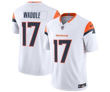 Men's Denver Broncos #17 Jaylen Waddle White 2026 F.U.S.E. Vapor Limited Stitched Football Jersey