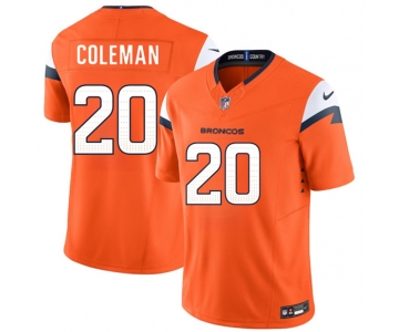 Men's Denver Broncos #20 Jonah Coleman Orange 2026 Draft F.U.S.E. Vapor Limited Football Stitched Jersey