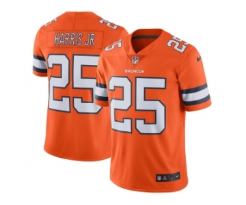 Men's Denver Broncos #25 Chris Harris Jr Nike Orange Color Rush Limited Jersey