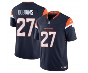 Men's Denver Broncos #27 J.K. Dobbins Navy F.U.S.E. Vapor Limited Football Stitched Jersey