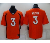 Men's Denver Broncos #3 Russell Wilson Orange Vapor Untouchable Limited Stitched Jersey
