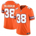 Men's Denver Broncos #38 Jaleel McLaughlin Orange 2025 F.U.S.E. Vapor Limited Football Stitched Jersey (2)