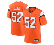 Men's Denver Broncos #52 Jonah Elliss Orange Vapor Limited Football Stitched Game Jersey Men's Denver Broncos #52 Jonah Elliss Orange Vapor Limited Football Stitched Game Jersey