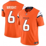 Men's Denver Broncos #6 William Wright Orange 2026 Draft F.U.S.E. Vapor Limited Football Stitched Jersey