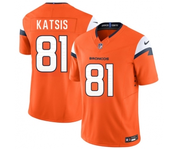 Men's Denver Broncos #81 Kolbe Katsis Orange 2026 Draft F.U.S.E. Vapor Limited Football Stitched Jersey