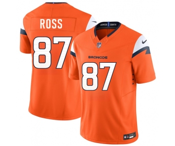 Men's Denver Broncos #87 Cam Ross Orange 2026 Draft F.U.S.E. Vapor Limited Football Stitched Jersey
