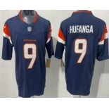 Men's Denver Broncos #9 Talanoa Hufanga Limited Navy FUSE Vapor Jersey