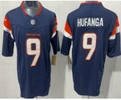 Men's Denver Broncos #9 Talanoa Hufanga Limited Navy FUSE Vapor Jersey