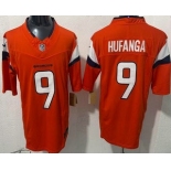 Men's Denver Broncos #9 Talanoa Hufanga Limited Orange FUSE Vapor Jersey