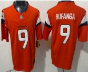Men's Denver Broncos #9 Talanoa Hufanga Limited Orange FUSE Vapor Jersey